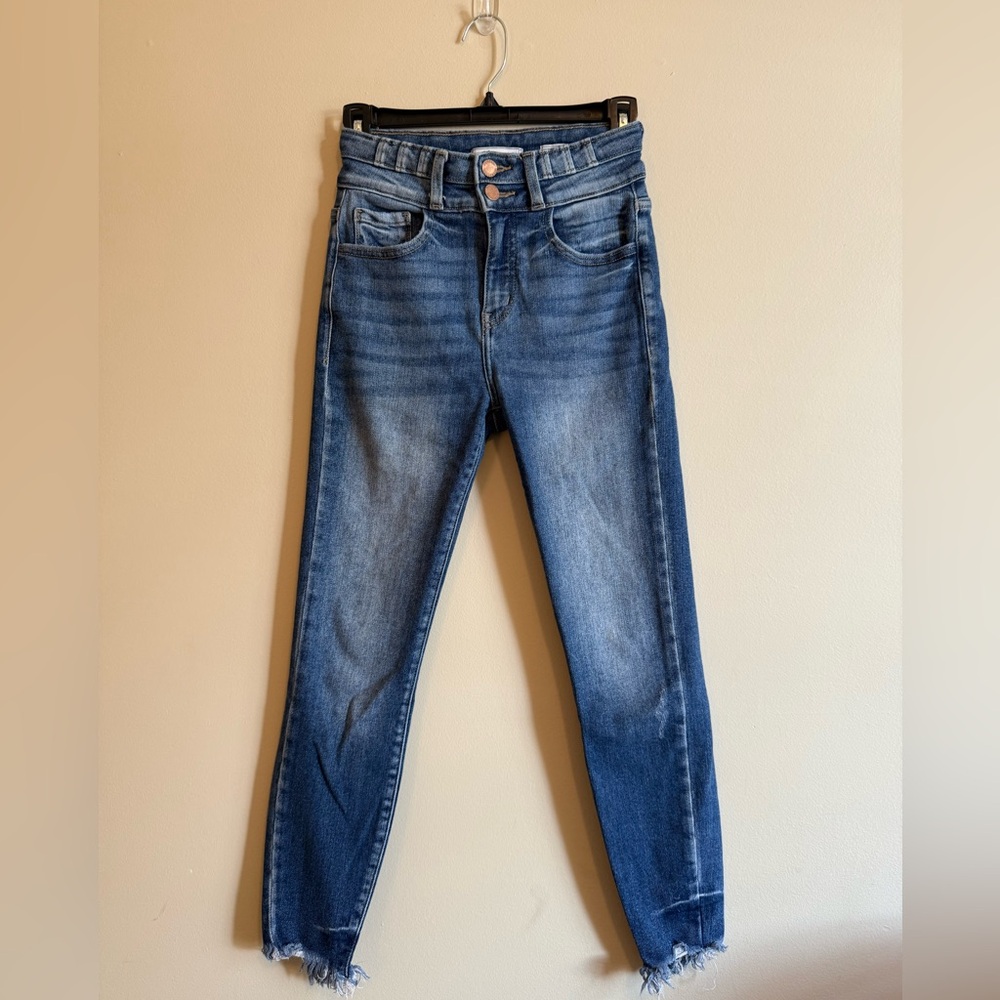 Kancan Kurvy High Rise Ankle Skinny Stretch Jean 💙